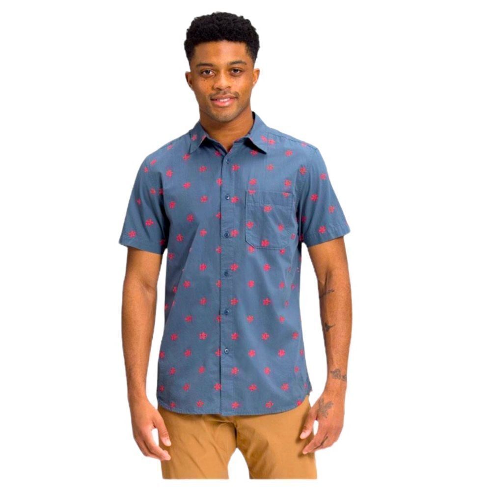 THE NORTH FACE BAYTRAIL JACQUARD‎ SHORT SLEEVE BUTTON UP SHIRT MENS SIZE LARGE